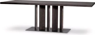 Obrázok produktu pre Casa Padrino luxusný jedálenský stôl moka/bronz 240 x 100 x v. 76 cm - Obdĺžnikový kuchynský stôl z masívu - Nábytok do jedálne z masívu - Kuchynský nábytok z masívu - Luxusný nábytok - Luxusný nábytok