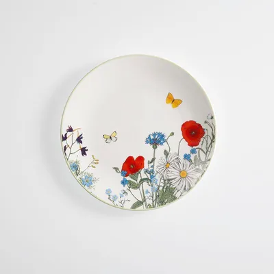 Produktbild von Teller flach 21 cm Summergarden Fine Bone China