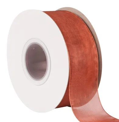Imagen del producto de Omgoods - Cinta de organza transparente de 38 mm para manualidades y bodas (45 metros)