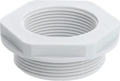 Productafbeelding van WISKA Reductie van M40x1,5 naar M32x1,5, type KRM-M40/M32, zeshoekig polyamide (PA) aansluitdraad, 10,0 mm - 1 stuk