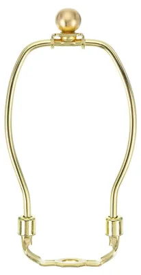 Lampenharfen-Set 6 Zoll mit Messing-Kugel, Gold