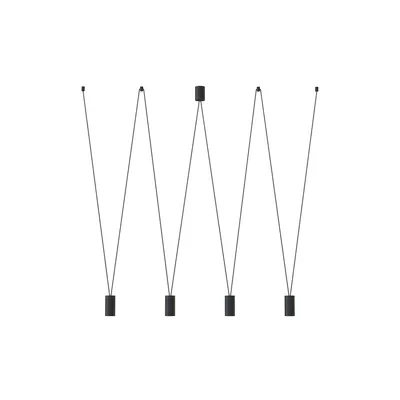 Zdjęcie produktu dla Żyrandol MORE EYE czarny 4xGU10x10W metal wym:120x200x160cm IP20 Nowodvorski Lighting
