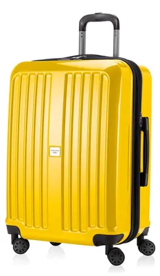 Obrázok produktu pre Cestovný kufor s tvrdou škrupinou a TSA zámkom, 65 cm Žltý