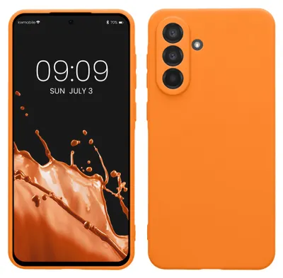 Produktbild von kwmobile Handyhülle für Samsung Galaxy A56 5G Hülle - weiches Handy Silikon Case - Schutzhülle Cover - Fruity Orange