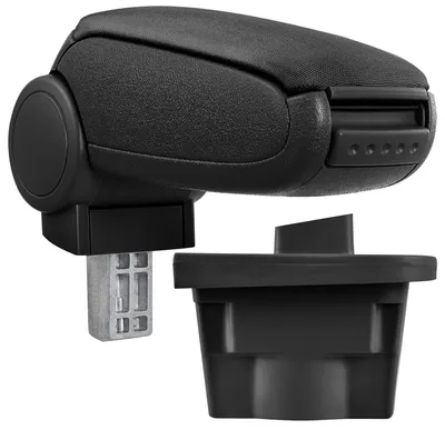 Image de In And OutdoorMatch Accoudoir Sigmund - Pour Opel Astra J - Tissu - Noir