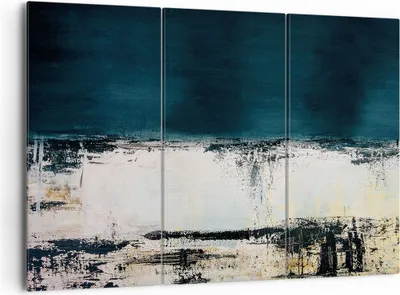 Produktbild von Bild auf Leinwand - Leinwandbild - 3 Teile - Abstraktion gerieben schwarz - 165x110cm - Wand Bild - Wanddeko - Wandbilder - Leinwanddruck - Bilder - Wanddekoration - Leinwand bilder - CE165x110-4381
