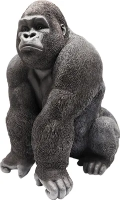 Produktbild von Kare Deko Affe Figur Monkey Gorilla XXL, 107x90x73 cm, schwarz