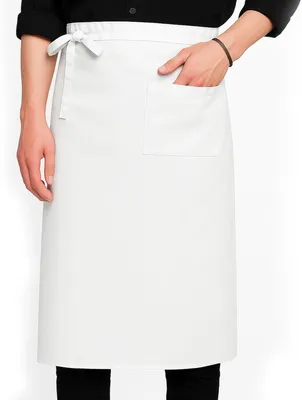 Produktbild von Vorbinder Schürze mit Tasche, Verstellbare Lang Vorbinder 68x70cm Kochschürze Halbe Kellnerschürze Arbeit Taillenschürze Schwarz für Männer Damen Herren Küche Restaurant Bistro Florist Cafe