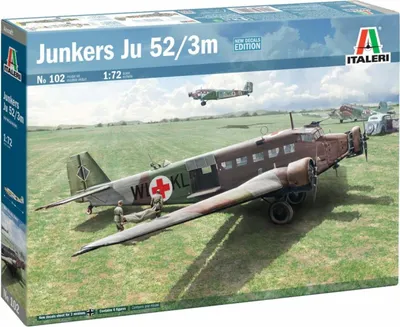 Obrázok produktu pre Stavebnica lietadla 0102 - Ju-52/3m (1:72)