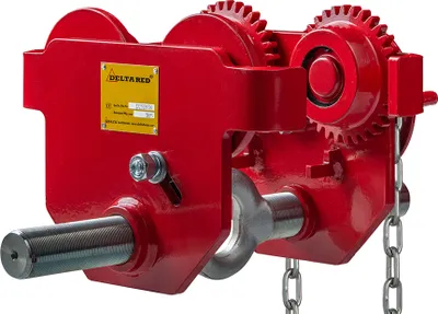 Produktbild von Delta Rot Haspelfahrwerk Tragkraft 5,0t Handkette 9,5m