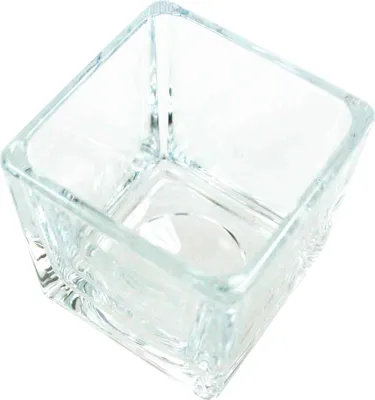 Produktbild von Glaswürfel 6x6x6cm Vierkant Dekoglas Würfelglas Windlicht Teelichtglas vierkant