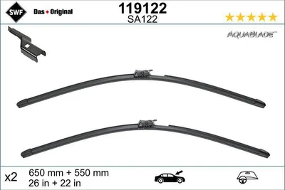Produktbild von SWF DAS ORIGINAL Scheibenwischer Wischblatt Vorne passend für MERCEDES-BENZ SL (R231) Rahmenlos