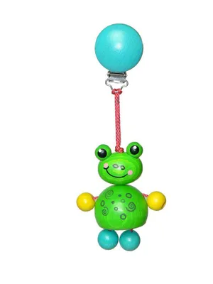 Produktbild von Holzspielzeug Clipfigur Frosch Toni BxLxH 60x45x170mm NEU
