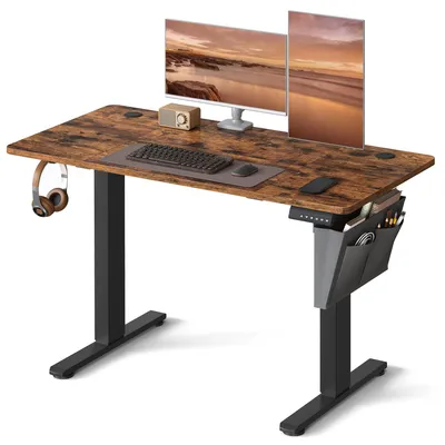 Höhenverstellbarer Schreibtisch 120x60 cm, elektrisch, USB-C