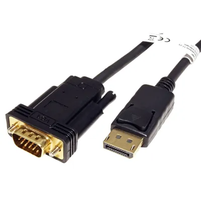 Obrázek produktu pro ROLINE Kabel DisplayPort - VGA, DP(M) -> MD15HD, 1m, černý (11.04.5970)
