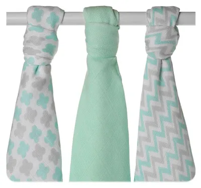Obrázok produktu pre XKKO BMB Bambusová plienka Scandinavian Baby Mint, 70x70, MIX 3ks