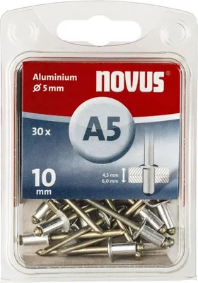 Produktbild von Novus Blindnieten Typ A5/10 Aluminium 30 Stück