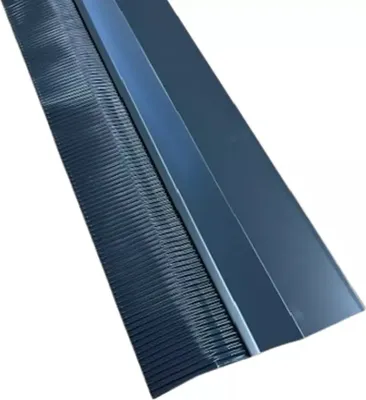 Produktbild von Brustblech anthrazit RAL 7016 mit 13 cm langer Schürze 1 m