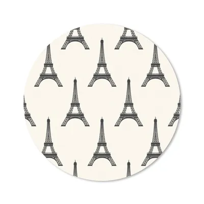 Produktbild von MuchoWow® Mauspad Mousepad Eiffelturm - Paris - Muster 20x20 cm - Mousepads - Maus Mat - Pad - Mausunterlage - Schreibtischmatte