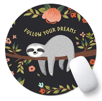 Produktbild von Mauspad mit Motiv Kawaii 20 x 20 cm Schwarz ME-080