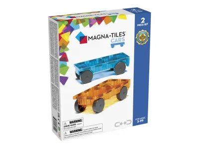 Produktbild von Magna Tiles - Autosockel (Blau/Orange)