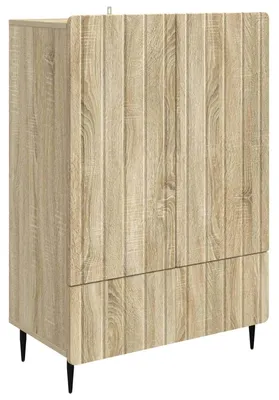 Zdjęcie produktu dla Komoda vidaXL z drewna dębowego Sonoma, 66 x 34,5 x 97 cm, materiał drewnopochodny
