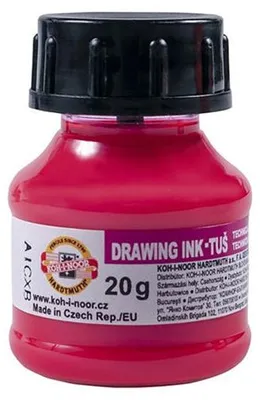 Obrázok produktu pre Fluorescenčný technický atrament Koh-I-Noor 20 g - Ružová