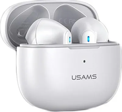 Zdjęcie produktu dla Usams Słuchawki Bluetooth 5.2 Twsnx10 Series Dual Mic Bezprzewodowe Biały/White Bhunx02