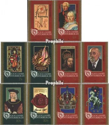 Produktbild von Briefmarken Österreich 1996 Mi 2195-2204 (kompl.Ausg.) postfrisch 1000 J. Österreich