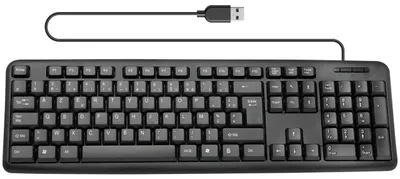 Obrázok produktu pre Káblová USB klávesnica, ergonomická, s 105 klávesami a číselnou klávesnicou, rozloženie AZERTY