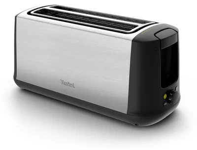 Produktbild von Tefal Subito Toaster TL342D, 1 Scheibe(n), Edelstahl, Schwarz, Edelstahl, 1700 W, 220 - 240 V, 50/60 Hz