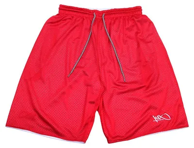 Produktbild von K1X Basketball | Core Reversible Shorts mit 3 Taschen, Farbe:Rot / Weiß, Kleidergröße:XL
