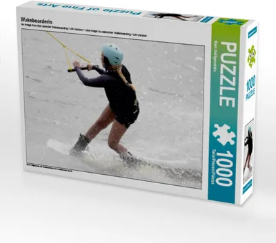 Produktbild von Calvendo Wakeboarderin 1000 Teile Puzzle quer 640x480mm, Heiligenstein Marc; 7319716