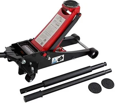 Immagine prodotto di Cric idraulico da garage 3 tonnellate - 75-505 mm - doppio cilindro - 3 strati