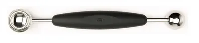 Image de OXO-Cuillère double pour melon, acier, noir, Bon