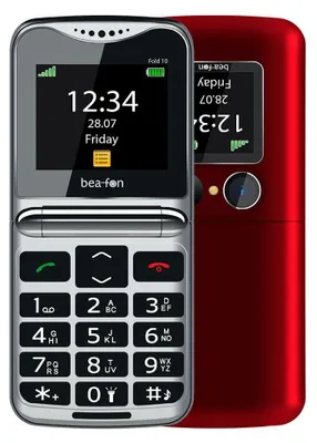 Image de Téléphone portable Beafon Fold 10 Rouge
