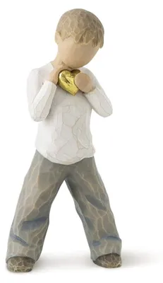 Produktbild von Enesco Willow Tree Heart of Gold Boy Figurine