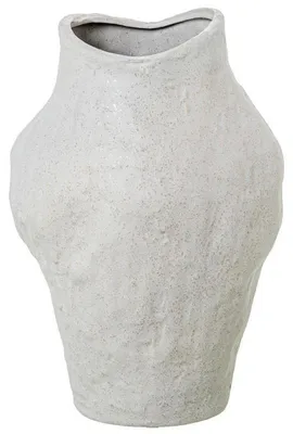 Keramik-Tafelvaas, Weiß, 30 x 19 x 19 cm
