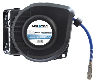 Image de Enrouleur de tuyau d'air comprimé Aero 8 Autom.ID 9,5mm AD 13,5mm L.8m AEROTEC