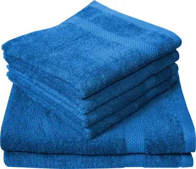 Produktbild von Dyckhoff Handtuchset Planet blau, 6-tlg.