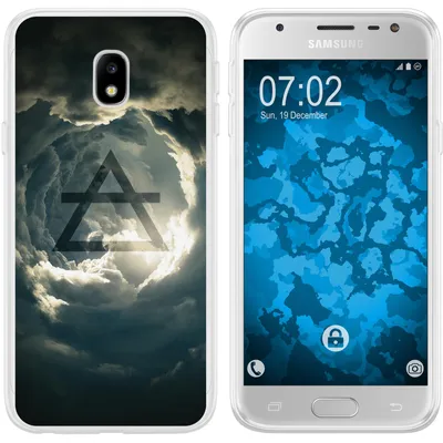 Produktbild von PhoneNatic Case kompatibel mit Samsung Galaxy J3 2017 Silikon-Hülle Element Luft M1