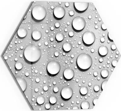 Produktbild von DEQORI Glasbild Echtglas 40x35 cm 'Tanz der Wasserperlen' Wandbild Bild modern Deko
