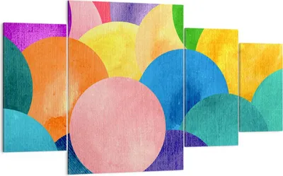 Produktbild von Bild auf Leinwand - Leinwandbild - Abstraktion modern - 160x90cm - Wand Bild - Wanddeko - Leinwanddruck - Bilder - Kunstdruck - Wanddekoration - Leinwand bilder - Wandkunst - DL160x90-3794
