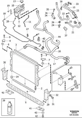 Image de VOLVO V70 S80 Tuyau du réservoir d'expansion 2.0T 31202748