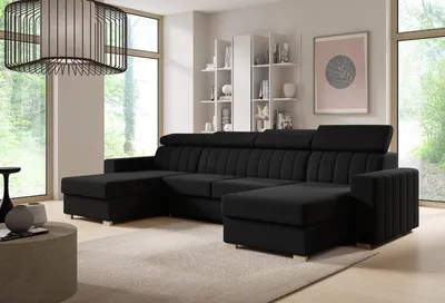 Produktbild von Ecksofa Avanti mit Schlaffunktion 325x170 cm Bettzeugablage Wohnzimmersofa, Couch, Soffa, Bettsofa, Sofa U Form- Kronos 07