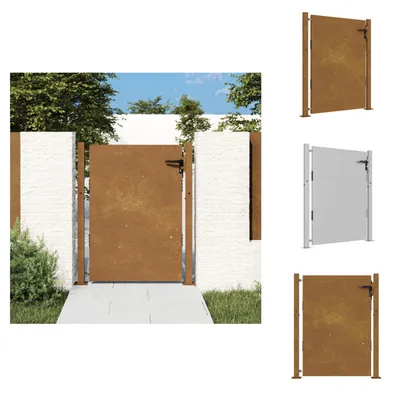 Produktbild von vidaXL Gartentor 105x130 cm Cortenstahl -  Gartentore