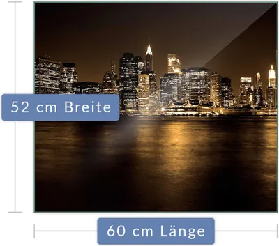 Produktbild von Herdabdeckplatte Abdeckung Glaskeramikkochfeld Abdeckplatte 1-Teilig 60x52 Gold Schutz