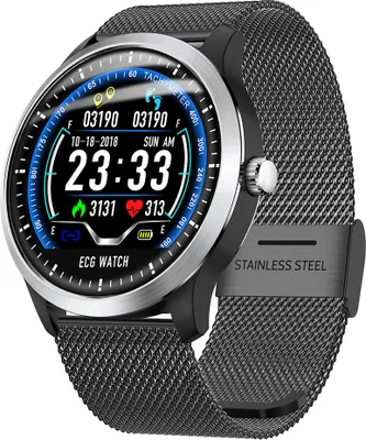 Obrázek produktu pro Sportovní řemínek N58 Smartwatch - černá ocel