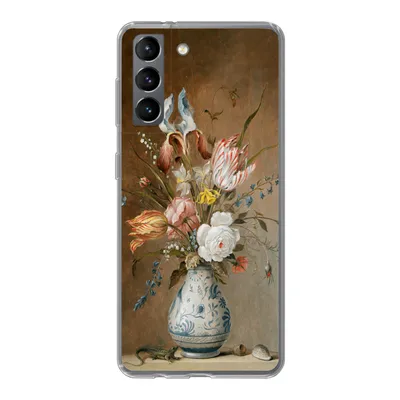 Produktbild von MuchoWow® Handyhülle Schutzhülle Hülle für Samsung Galaxy S21 Stilleben mit Blumen - Alte Meister - Malerei Silikon Softcase Handy Hülle - Softcase