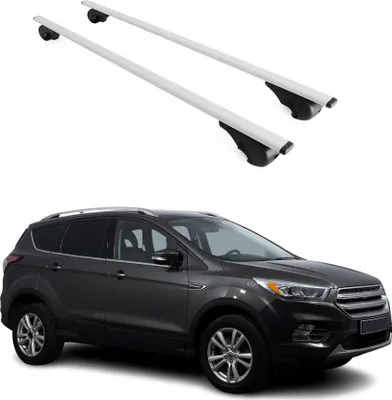 Produktbild von Dachträger Gepäckträger für Ford Kuga Titanium 2013-2019 Grundträger Metall Grau